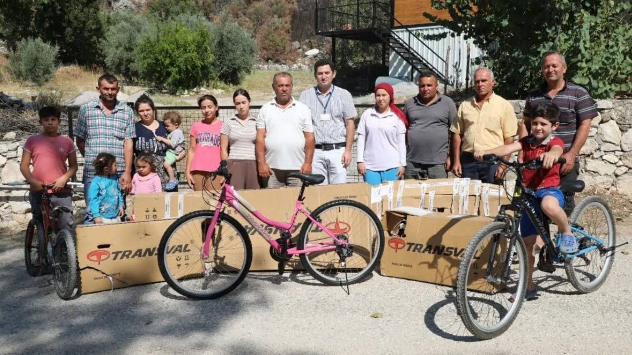 Muğla’da Umut’un Bisikleti, Çocuklara İlham Kaynağı Oldu