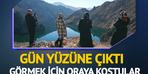 Sular çekilince ortaya çıktı! Görmek için oraya koştular...
