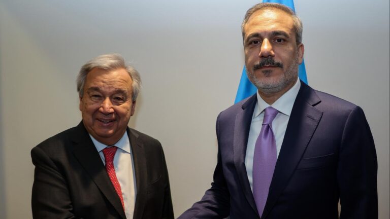 Bakan Fidan, BM Genel Sekreteri Guterres'le görüştü