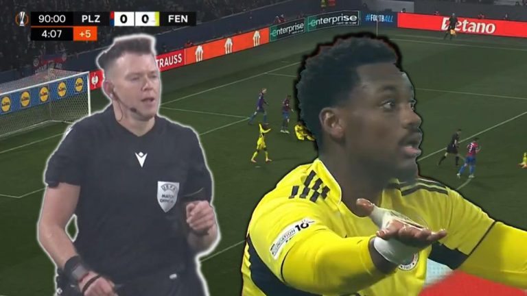 Hollandalı hakem Allard Lindhout Jhon Duran’ın son saniyede çekilmesine penaltı vermedi! Fenerbahçe isyan etti…